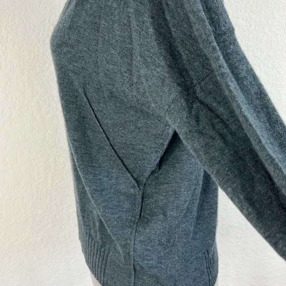 Zadig and Voltaire Brumy Cashmere Perforated Logo V Neck Sweater - Picture 8 of 12